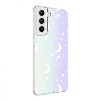 Galaxy S21 FE Kılıf Zore M-Blue Desenli Kapak Galaxy S21 FE Kılıf Zore M-Blue Desenli Kapak