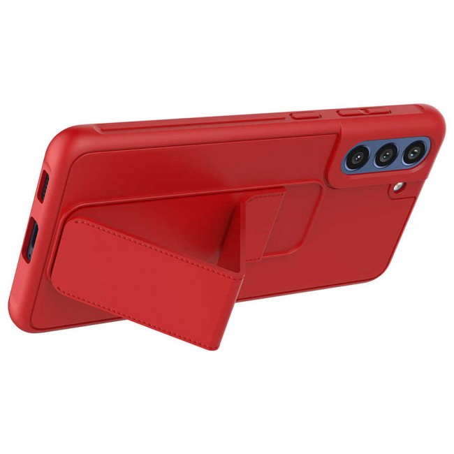 Galaxy S21 FE Kılıf Zore Qstand Kapak Galaxy S21 FE Kılıf Zore Qstand Kapak