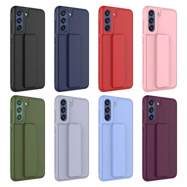 Galaxy S21 FE Kılıf Zore Qstand Kapak Galaxy S21 FE Kılıf Zore Qstand Kapak