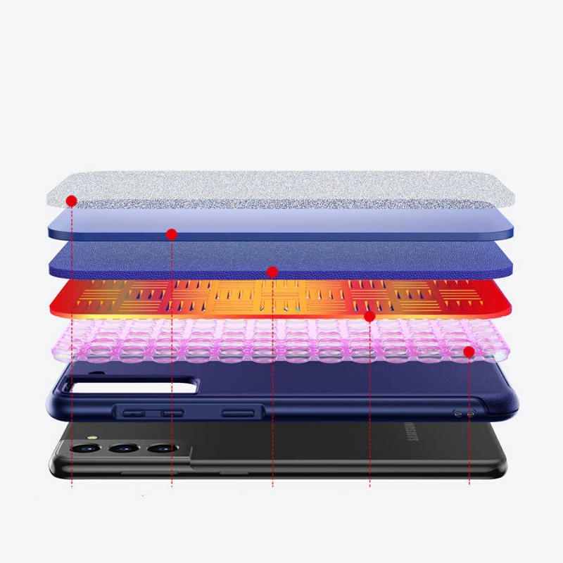 Bal-z Galaxy S21 Kılıf ​​​​​Wiwu Sand Stone Kapak