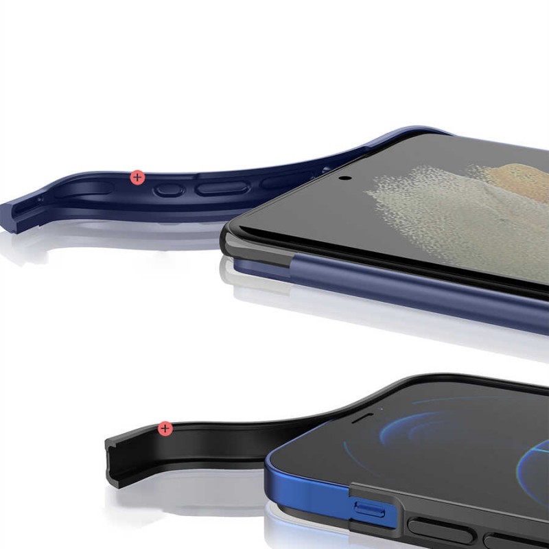 Bal-z Galaxy S21 Ultra Kılıf ​​​​​Wiwu Sand Stone Kapak