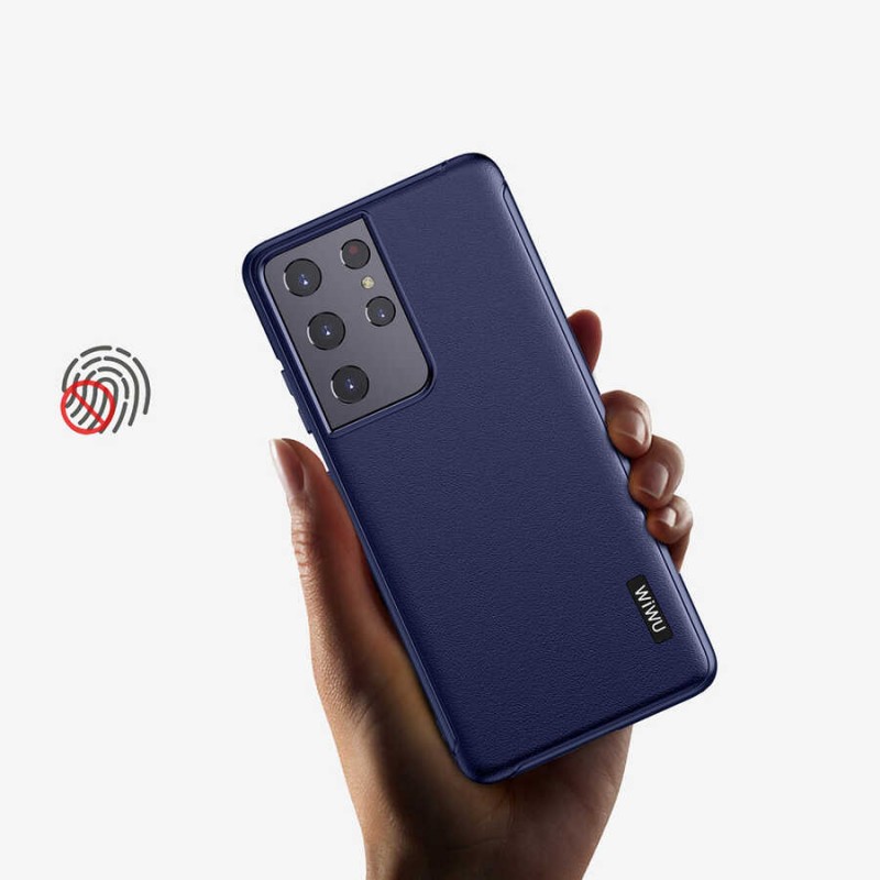 Bal-z Galaxy S21 Ultra Kılıf ​​​​​Wiwu Sand Stone Kapak