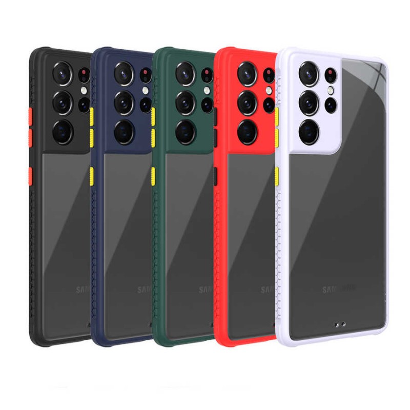 Bal-z Galaxy S21 Ultra Kılıf ​​ Kaff Kapak