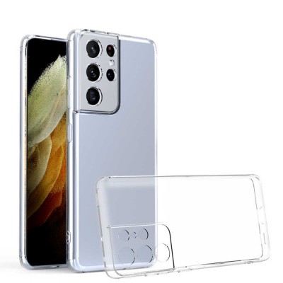 Bal-z Galaxy S21 Ultra Kılıf  Kamera Korumalı Süper Silikon Kapak