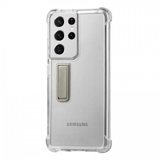 Galaxy S21 Ultra Kılıf Zore Standlı Süper Silikon Kapak Galaxy S21 Ultra Kılıf Zore Standlı Süper Silikon Kapak