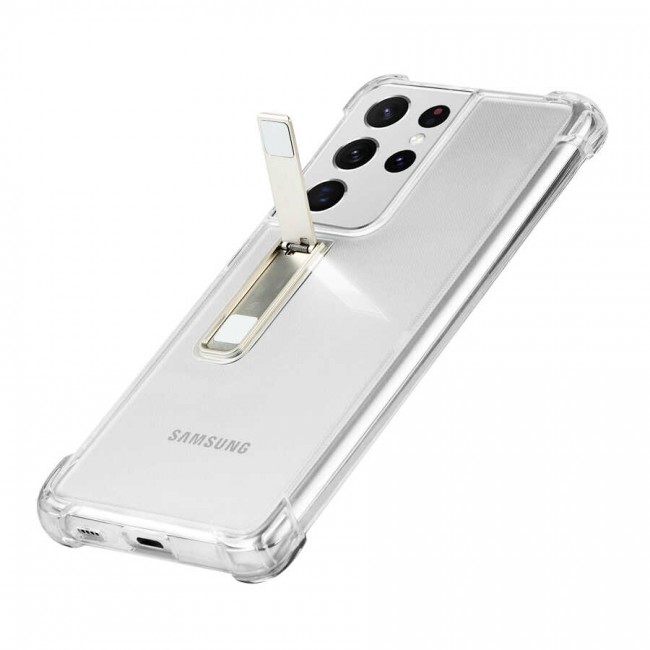 Galaxy S21 Ultra Kılıf Zore Standlı Süper Silikon Kapak Galaxy S21 Ultra Kılıf Zore Standlı Süper Silikon Kapak