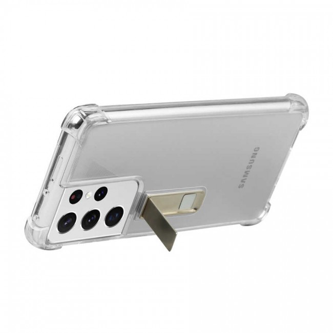 Galaxy S21 Ultra Kılıf Zore Standlı Süper Silikon Kapak Galaxy S21 Ultra Kılıf Zore Standlı Süper Silikon Kapak