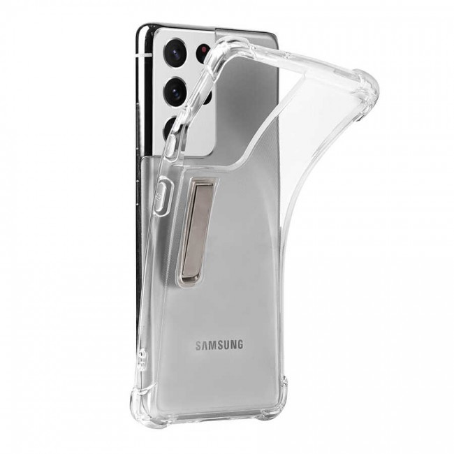 Galaxy S21 Ultra Kılıf Zore Standlı Süper Silikon Kapak Galaxy S21 Ultra Kılıf Zore Standlı Süper Silikon Kapak