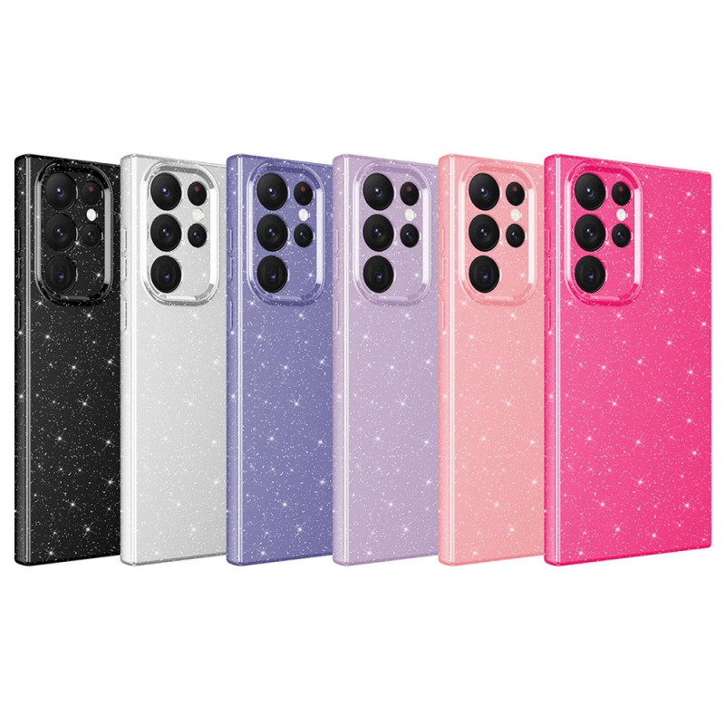 Bal-z Galaxy S22 Ultra Kılıf Kamera Korumalı Simli Lüks  Koton Kapak