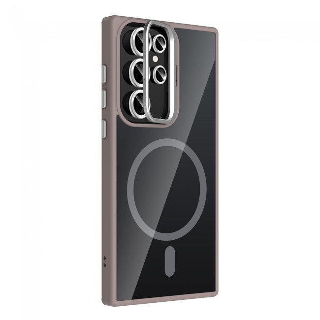 Galaxy S22 Ultra Kılıf Standlı ve Kamera Lens Hediyeli M-Safe Şarj Özellikli Zore Etro Kapak Galaxy S22 Ultra Kılıf Standlı ve Kamera Lens Hediyeli M-Safe Şarj Özellikli Zore Etro Kapak