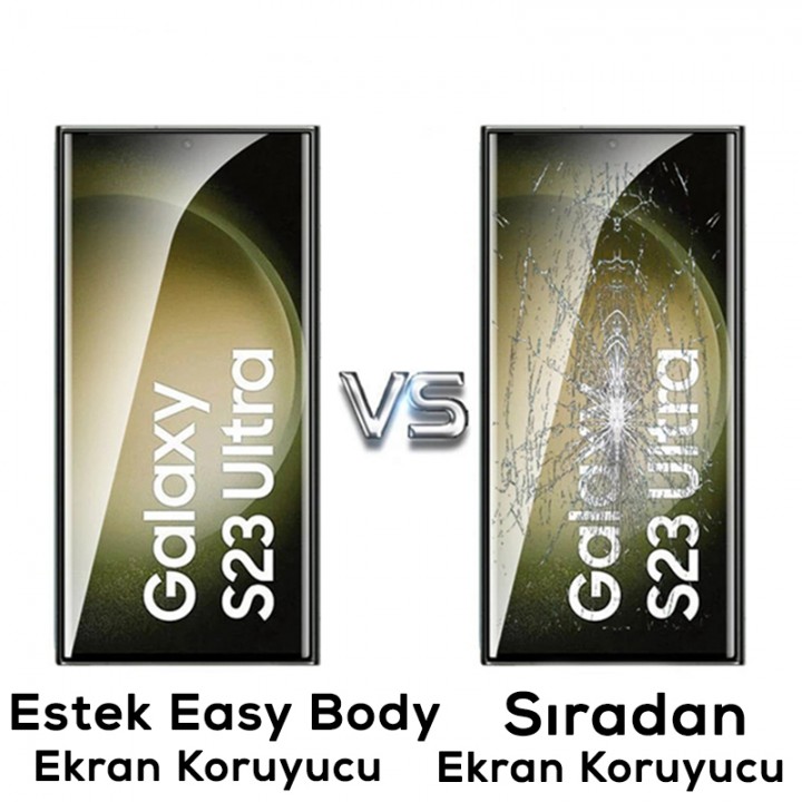 Galaxy S22 Ultra Zore Hizalama Aparatlı Estek Easy Body Ekran Koruyucu