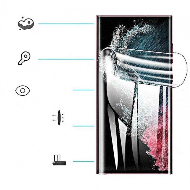 Galaxy S22 Ultra Zore Süper Pet Ekran Koruyucu Jelatin Galaxy S22 Ultra Zore Süper Pet Ekran Koruyucu Jelatin