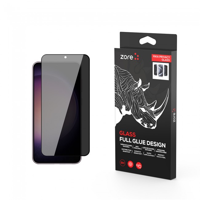 Galaxy S22 Zore Rika Premium Privacy Temperli Cam Ekran Koruyucu Galaxy S22 Zore Rika Premium Privacy Temperli Cam Ekran Koruyucu
