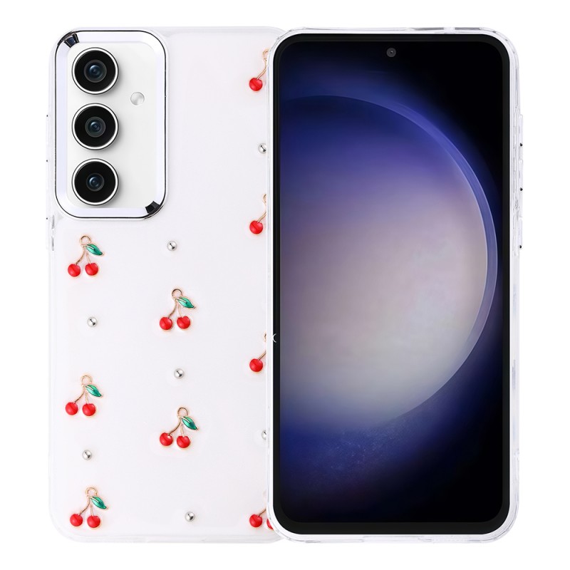 Bal-z Galaxy S23 FE Kılıf Airbag Tasarımlı Simli Şeffaf Zore Kutup Kapak