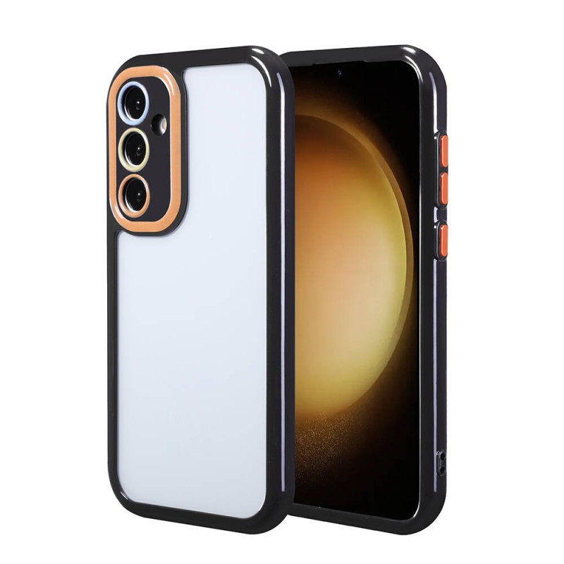 Bal-z Galaxy S23 FE Kılıf Kamera Korumalı Renkli Kenar ve Çerçeve Tasarımlı  Vitamin Kapak