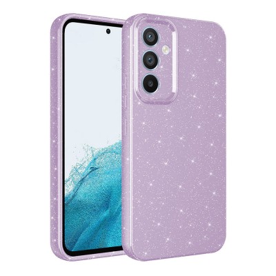 Bal-z Galaxy S23 FE Kılıf Kamera Korumalı Simli Lüks  Koton Kapak