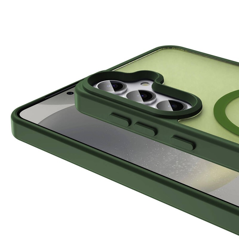 Bal-z Galaxy S23 FE Kılıf M-safe Şarj Özellikli Mat Arka Yüzey  Sio Kapak