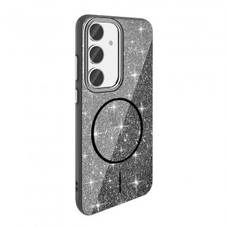 Galaxy S23 FE Kılıf M-safe Şarj Özellikli Parlayan Simli Zore Okso Kapak Galaxy S23 FE Kılıf M-safe Şarj Özellikli Parlayan Simli Zore Okso Kapak