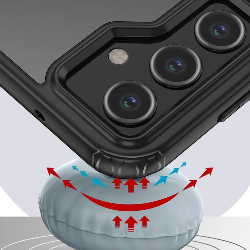 Bal-z Galaxy S23 FE Kılıf Sert PC Arka Yüzey Wireless Şarj Özellikli  Flet M-safe Kapak