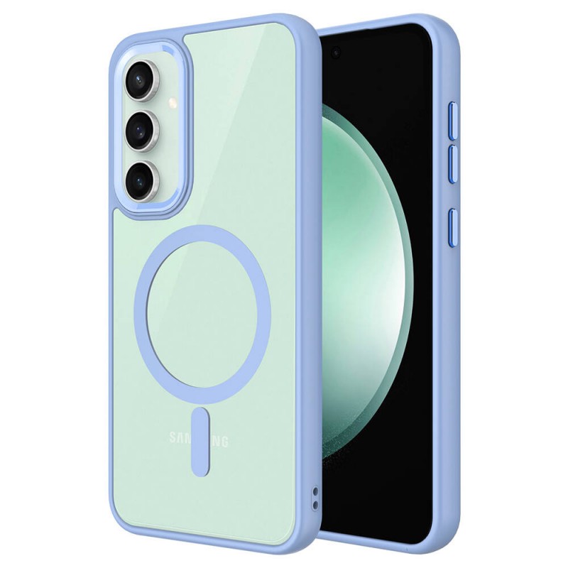 Bal-z Galaxy S23 FE Kılıf Wireless Şarj Özellikli  Krom M-safe Silikon Kapak