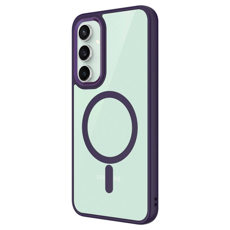 Bal-z Galaxy S23 FE Kılıf Wireless Şarj Özellikli  Krom M-safe Silikon Kapak