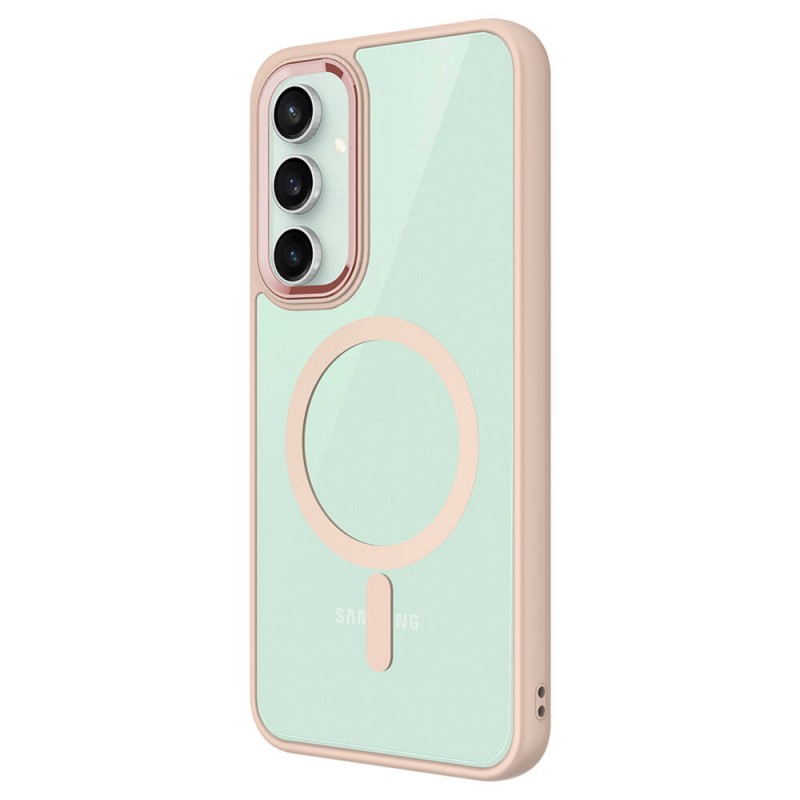 Bal-z Galaxy S23 FE Kılıf Wireless Şarj Özellikli  Krom M-safe Silikon Kapak