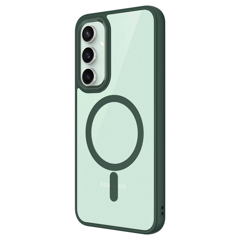 Bal-z Galaxy S23 FE Kılıf Wireless Şarj Özellikli  Krom M-safe Silikon Kapak