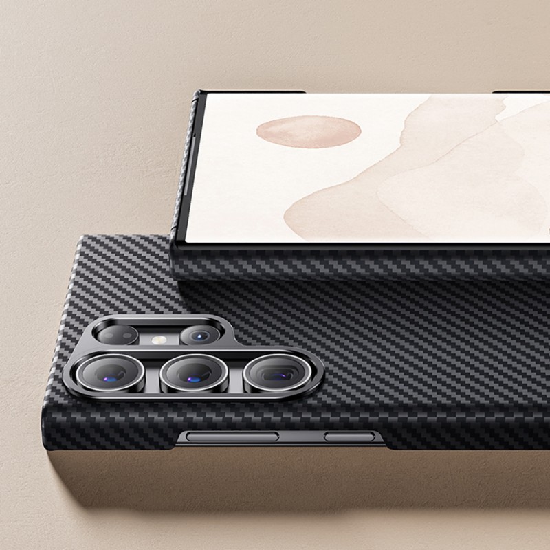 Bal-z Galaxy S23 Kılıf Benks M-safe Şarj Özellikli Magnetik ArmorAir 600D Kevlar Fiber Kapak