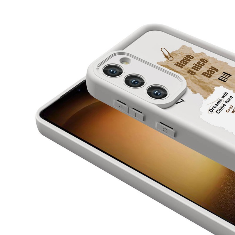 Bal-z Galaxy S23 Kılıf Kamera Korumalı Baskılı Arka Yüzey  Klas Kapak