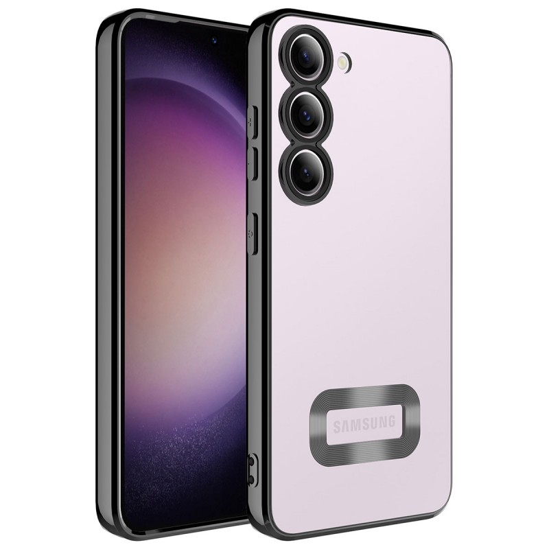 Bal-z Galaxy S23 Kılıf Kamera Korumalı Logo Gösteren  Omega Kapak