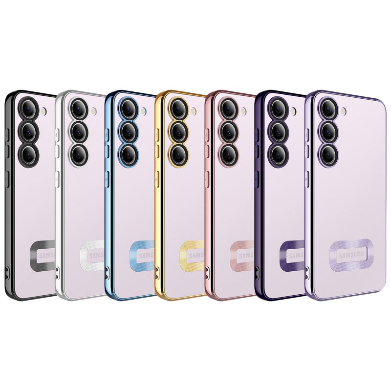 Bal-z Galaxy S23 Kılıf Kamera Korumalı Logo Gösteren  Omega Kapak