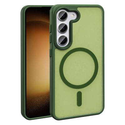 Bal-z Galaxy S23 Kılıf M-safe Şarj Özellikli Mat Arka Yüzey  Sio Kapak