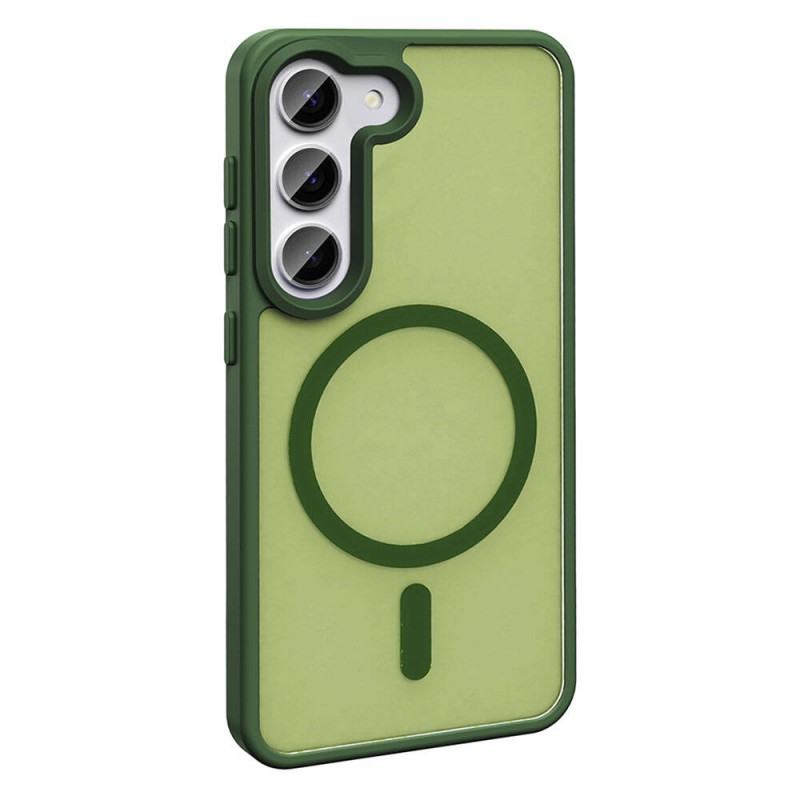 Bal-z Galaxy S23 Kılıf M-safe Şarj Özellikli Mat Arka Yüzey  Sio Kapak