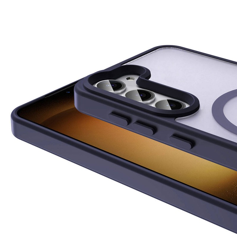 Bal-z Galaxy S23 Kılıf M-safe Şarj Özellikli Mat Arka Yüzey  Sio Kapak