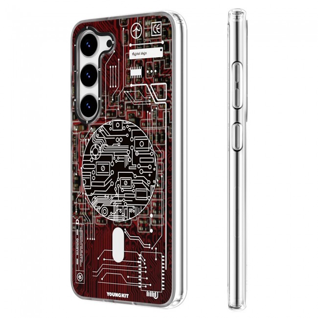 Galaxy S23 Kılıf Magsafe Şarj Özellikli YoungKit Technology Serisi Kapak Galaxy S23 Kılıf Magsafe Şarj Özellikli YoungKit Technology Serisi Kapak