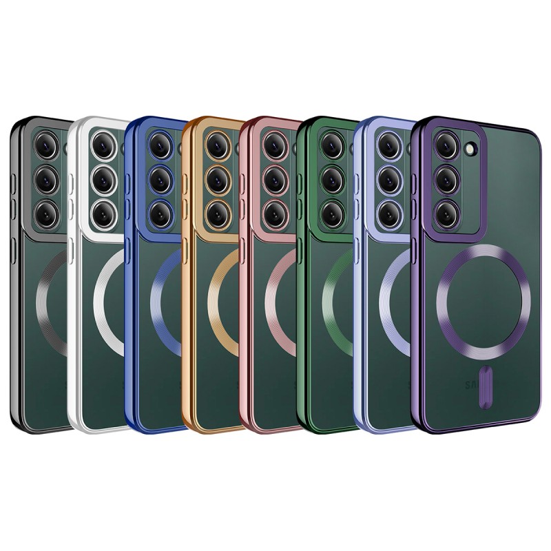 Bal-z Galaxy S23 Kılıf M-safe Wireless Şarj Özellikli  Setro Silikon