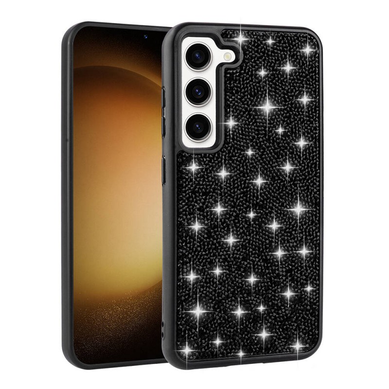 Bal-z Galaxy S23 Kılıf Parlak Taşlı Tasarım  Pırlanta Kapak