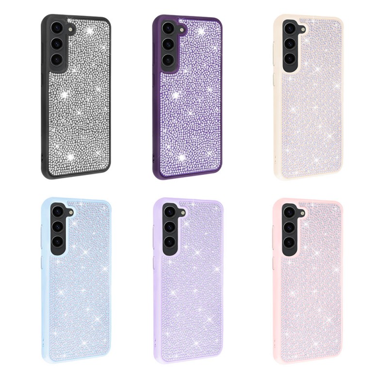 Bal-z Galaxy S23 Kılıf Parlak Taşlı Tasarım  Ston Kapak