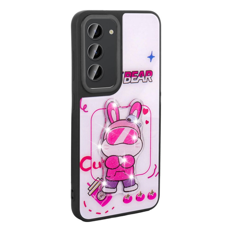 Bal-z Galaxy S23 Kılıf Parlayan Kabartmalı İkonik Figürlü  Amas Silikon Kapak