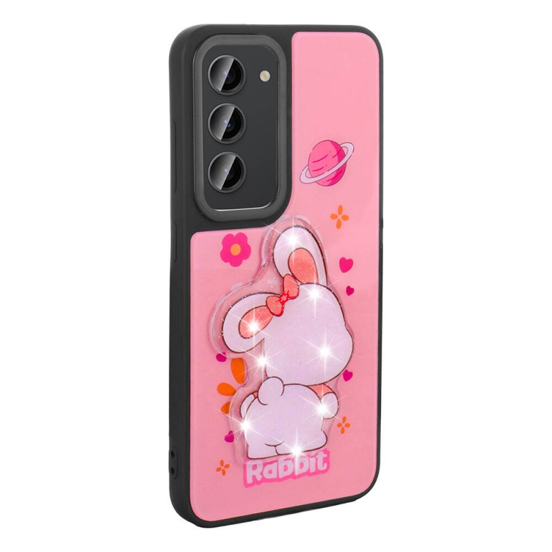 Bal-z Galaxy S23 Kılıf Parlayan Kabartmalı İkonik Figürlü  Amas Silikon Kapak