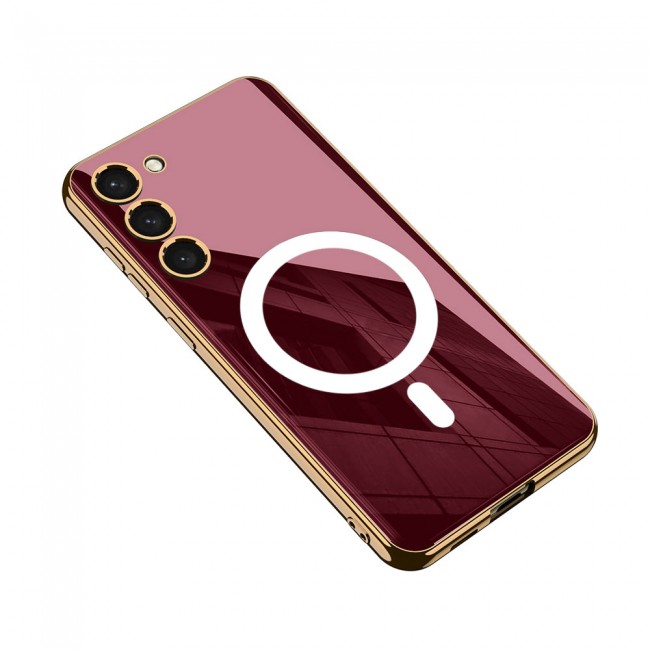 Galaxy S23 Kılıf Wireless Şarj Özellikli Kenarları Elektroplating Kaplama Aynalı Zore Kent Kapak Galaxy S23 Kılıf Wireless Şarj Özellikli Kenarları Elektroplating Kaplama Aynalı Zore Kent Kapak