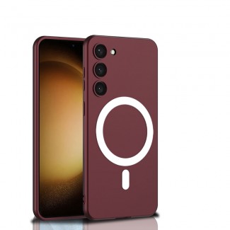 Galaxy S23 Kılıf Wireless Şarj Özellikli Zore Kıpta M-safe Silikon Kapak Galaxy S23 Kılıf Wireless Şarj Özellikli Zore Kıpta M-safe Silikon Kapak