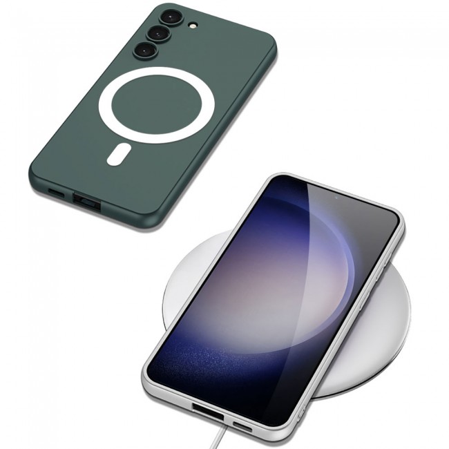 Galaxy S23 Kılıf Wireless Şarj Özellikli Zore Kıpta Magsafe Silikon Kapak Galaxy S23 Kılıf Wireless Şarj Özellikli Zore Kıpta Magsafe Silikon Kapak