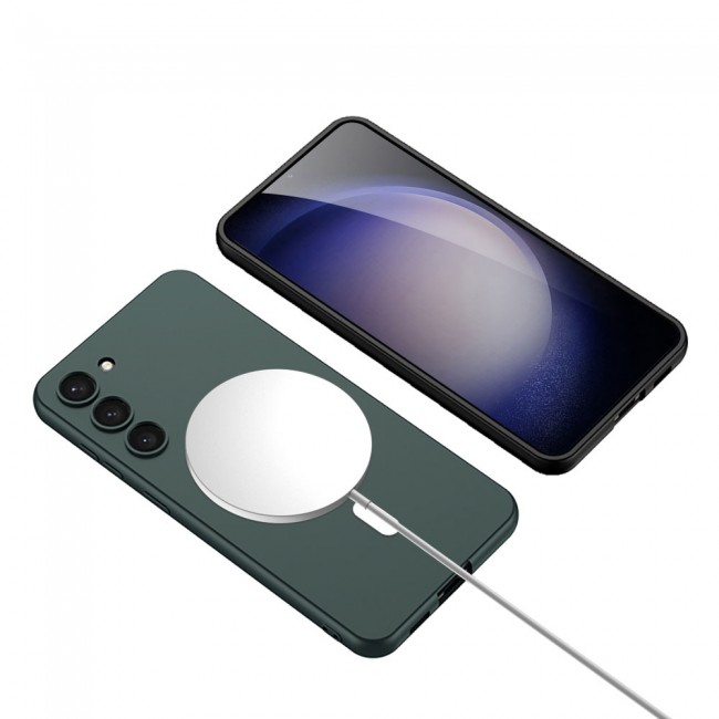 Galaxy S23 Kılıf Wireless Şarj Özellikli Zore Kıpta Magsafe Silikon Kapak Galaxy S23 Kılıf Wireless Şarj Özellikli Zore Kıpta Magsafe Silikon Kapak