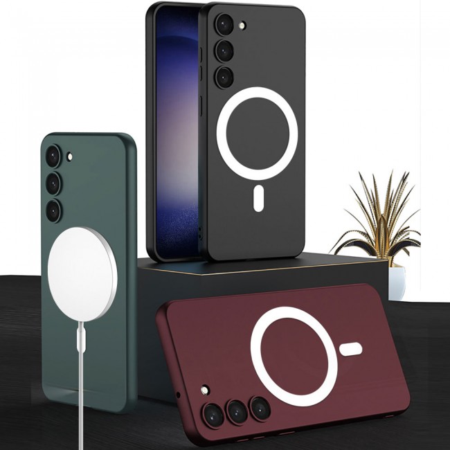 Galaxy S23 Kılıf Wireless Şarj Özellikli Zore Kıpta Magsafe Silikon Kapak Galaxy S23 Kılıf Wireless Şarj Özellikli Zore Kıpta Magsafe Silikon Kapak