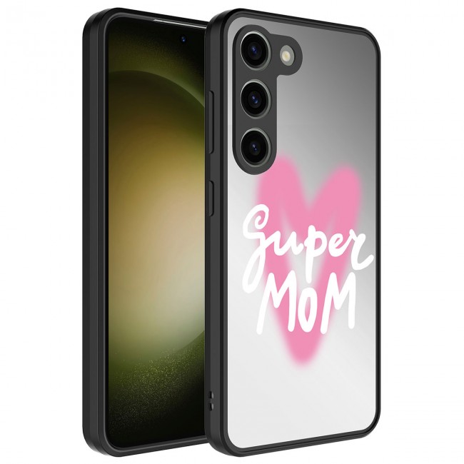 Galaxy S23 Plus Kılıf Aynalı Desenli Kamera Korumalı Parlak Zore Mirror Kapak Galaxy S23 Plus Kılıf Aynalı Desenli Kamera Korumalı Parlak Zore Mirror Kapak