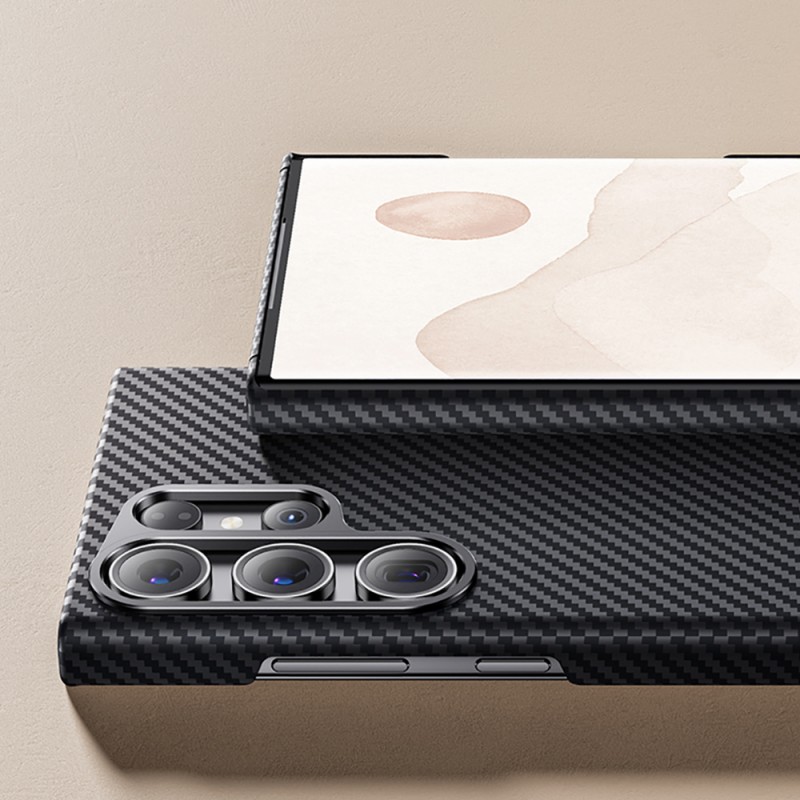 Bal-z Galaxy S23 Plus Kılıf Benks M-safe Şarj Özellikli Magnetik ArmorAir 600D Kevlar Fiber Kapak