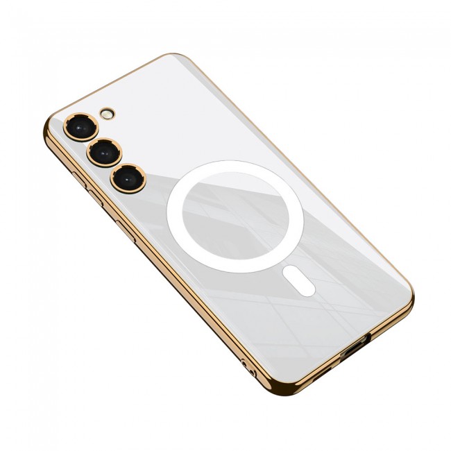 Galaxy S23 Plus Kılıf Wireless Şarj Özellikli Kenarları Elektroplating Kaplama Aynalı Zore Kent Kapak Galaxy S23 Plus Kılıf Wireless Şarj Özellikli Kenarları Elektroplating Kaplama Aynalı Zore Kent Kapak