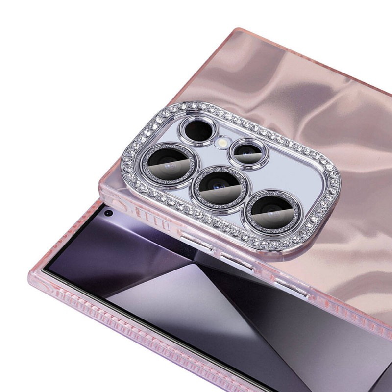 Bal-z Galaxy S23 Ultra Kılıf Airbagli Parlak Taş Detay Tasarımlı Zore Esila Kapak