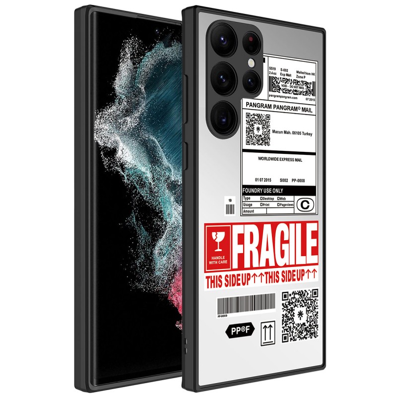 Bal-z Galaxy S23 Ultra Kılıf Aynalı Desenli Kamera Korumalı Parlak  Mirror Kapak